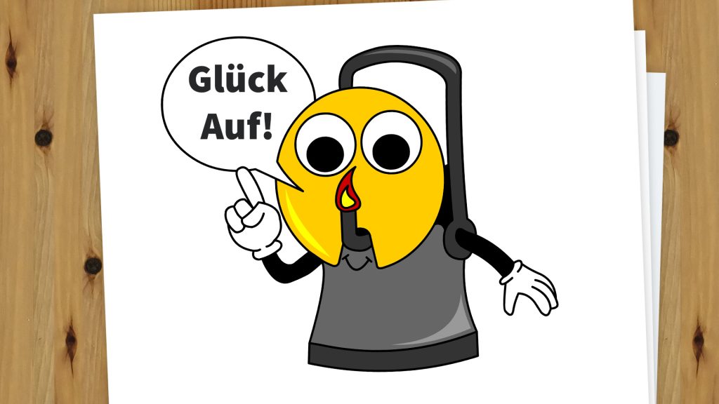 Illustration Alfred die Grubenlampe