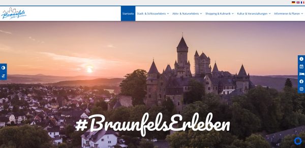Webdesign: Braunfels erleben